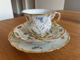 Meissen Teetasse mit Unterteller