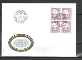 CH FDC VIERERBLOCK 1978
