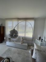 Bogenlampe Chrom Marmor Sockel guter Zustand