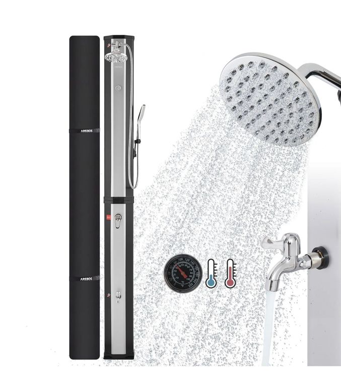 + AREBOS 60 L Solardusche Pooldusche Camping Gartendusche Kaufen auf