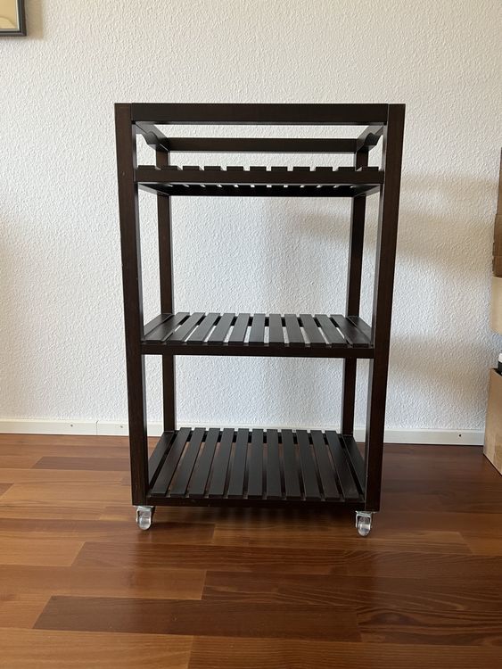 Regal auf Rollen - Ikea - dunkelbraun 1