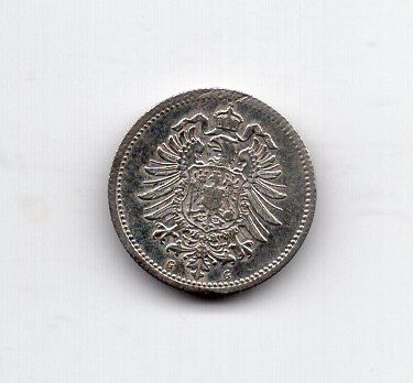 Alle Münzen: (1403) DE, 20 Pfennig 1875, top stgl – Gebraucht aus Rüthi (Rheintal) von erdnuessli1 1