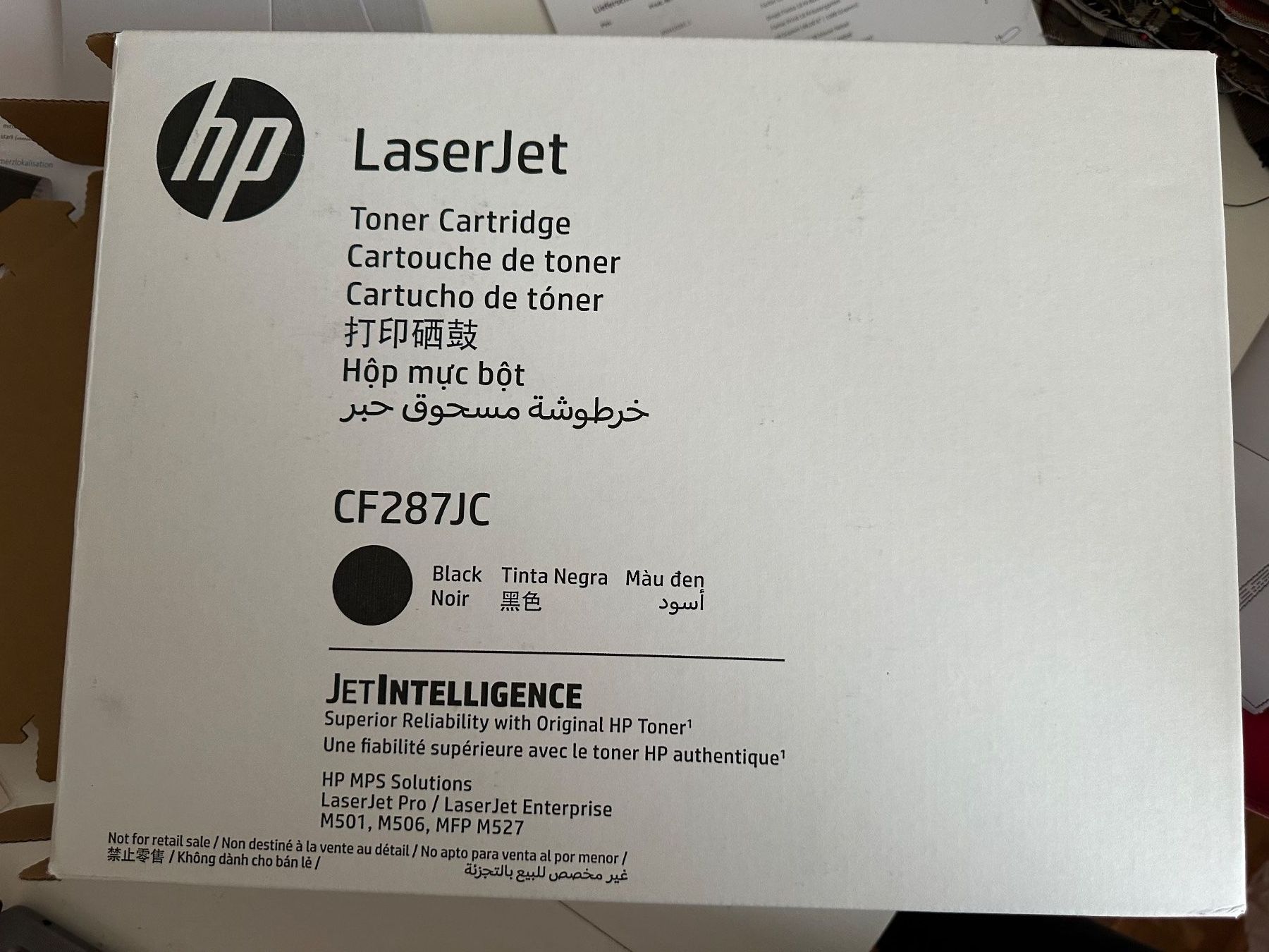 Hewlett Packard Cartucce per stampanti & toner: Tonerkartusche HP CF287JC (schwarz) – Nuovo (secondo la descrizione) da Pfäffikon ZH venduto da AnjaAlbertin