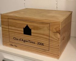 6 Flaschen Clos d‘Agon 2006 in Original Holzkiste