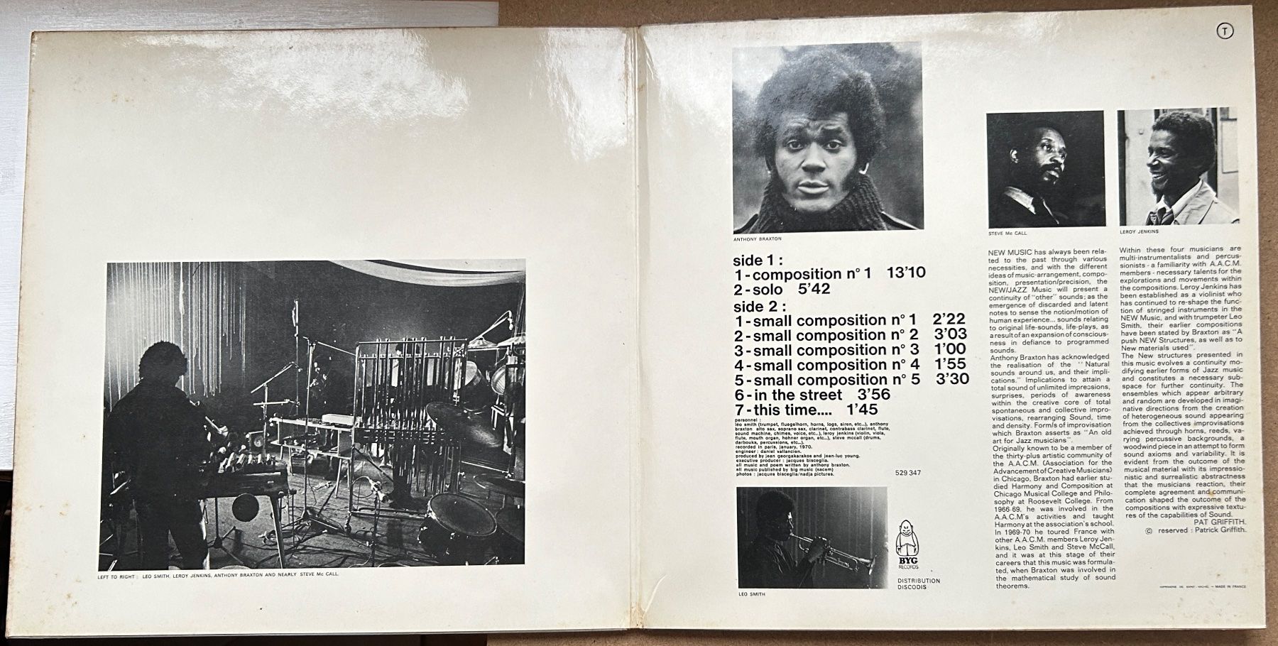 Dischi in vinile: Anthony Braxton This Time... BYG Actuel 47 LP – Usato da Lausanne venduto da Pask1 4