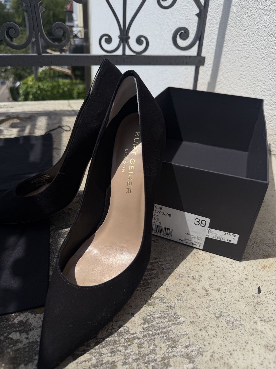 Kurt Geiger Damenschuhe: Kurt Geiger Black Suede High Heels – Neu (gemäss Beschreibung) aus Zürich von agichristine 3