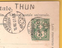 16.8.1901 THUN Balkenstempel/Bärengraben