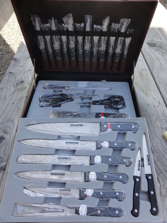 Hochwertiges, 24teiliges Messerset Acheter sur Ricardo