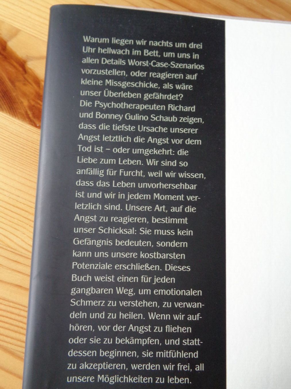 Libri: Das Ende der Angst. Richard Schaub – Usato da Wiesendangen venduto da Gullfoss 3