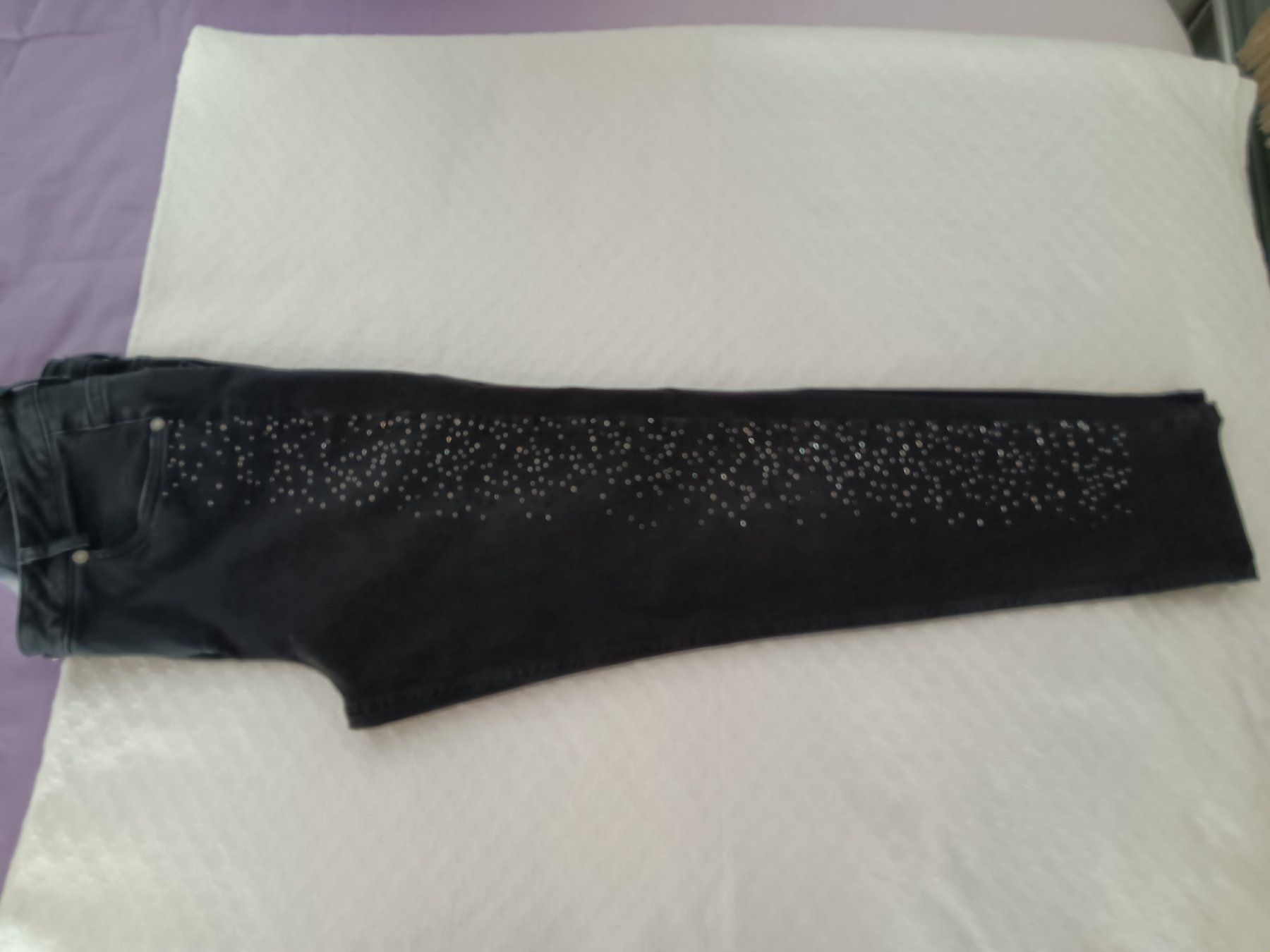 Jeans: DORIS STREICH Edeljeans, Gr. 40, mit Strass, Schwarz, – Usato da Zürich venduto da chr_l98j 5
