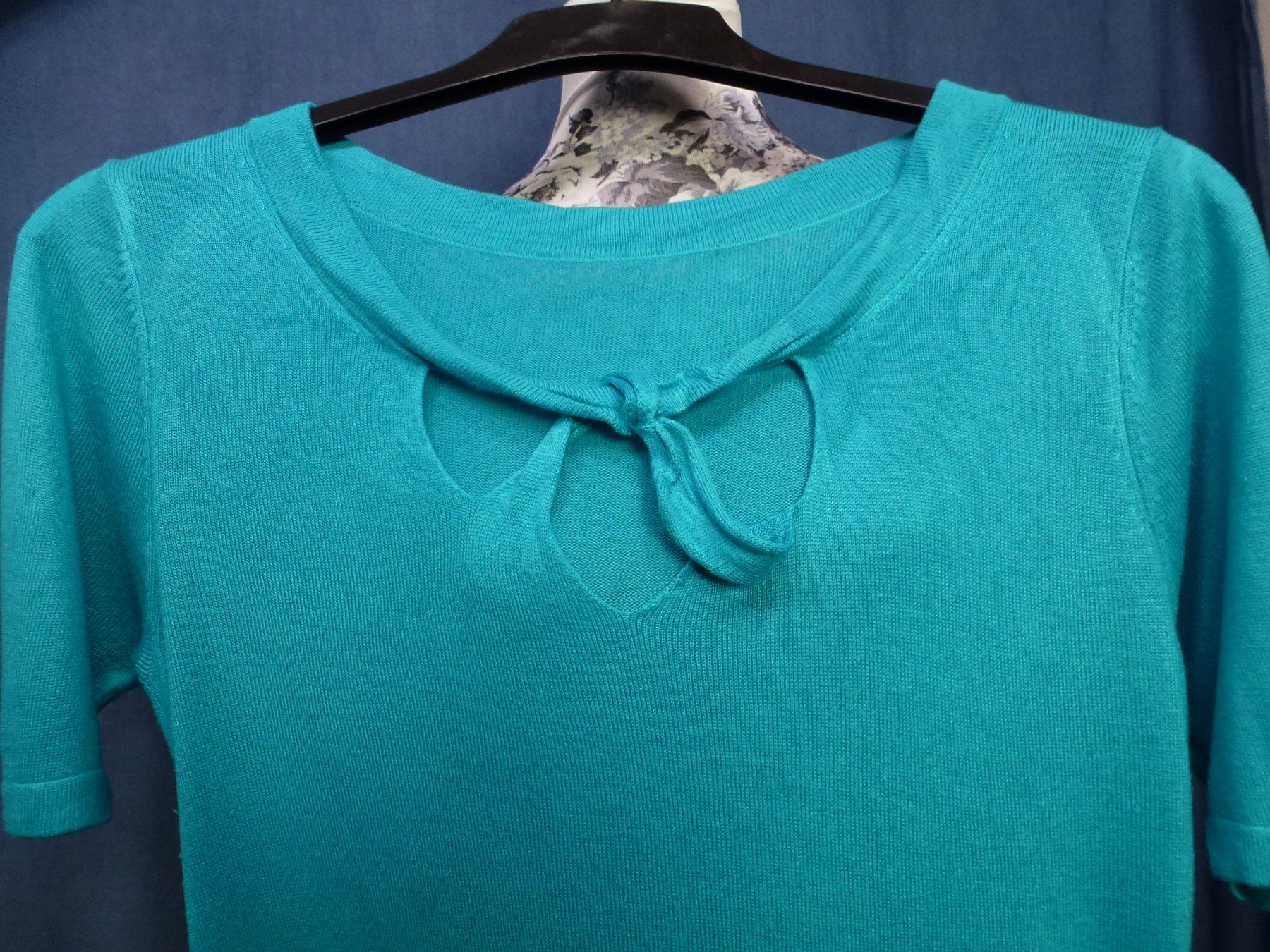 Pulls & Sweat-shirts: STRICK PULLOVER KURZARM SOMMER TÜRKIS GR M VISCOSE GEMISCH – Neuf (Voir description) à Kreuzlingen par ang_7k8d 1