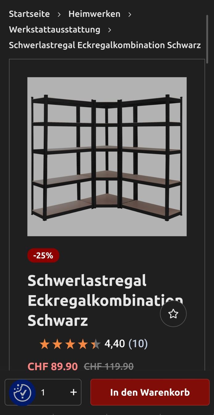Étagères: 5 Schwerlast Steckregale – D'occasion à Winterthur par SabrinaSe 1