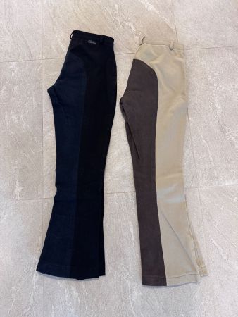 Jodphur Reithose Equilibre Kurzgrösse 20 schwarz und beige