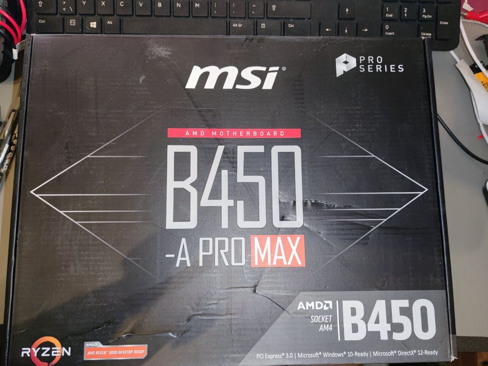 MSI B450 A-Pro Max Mainboard mit RAM in OVP | Kaufen auf Ricardo