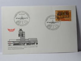 Brief , Zürich  Flughafen 1987