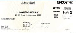 4 Tickets Volkshaus / Achtung / Konzert wurde verschoben