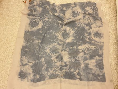 Echarpe / Étole coton 58x197cm, très bon état