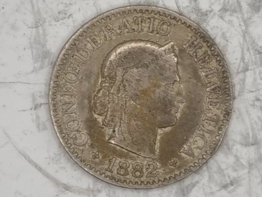 Tutti le monete: 10 rappen 1882 – Usato da Bure venduto da chap981