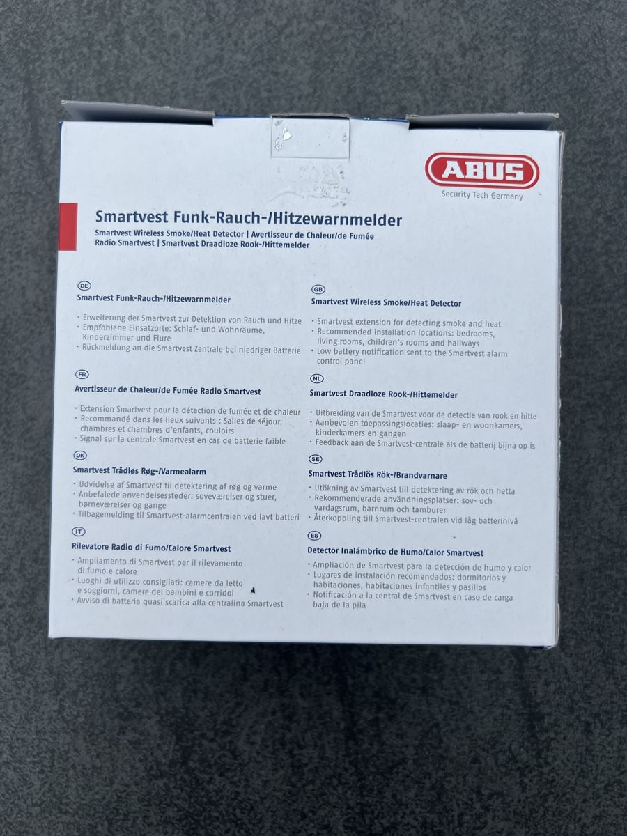 Abus Sistemi d'allarme: ABUS Smartvest Funk-Rauchmelder NEU – Nuovo e nell'imballaggio originale da Altendorf venduto da Moto1 1