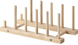 Egouttoir ou support à assiettes/couvercles en bois Ikea
