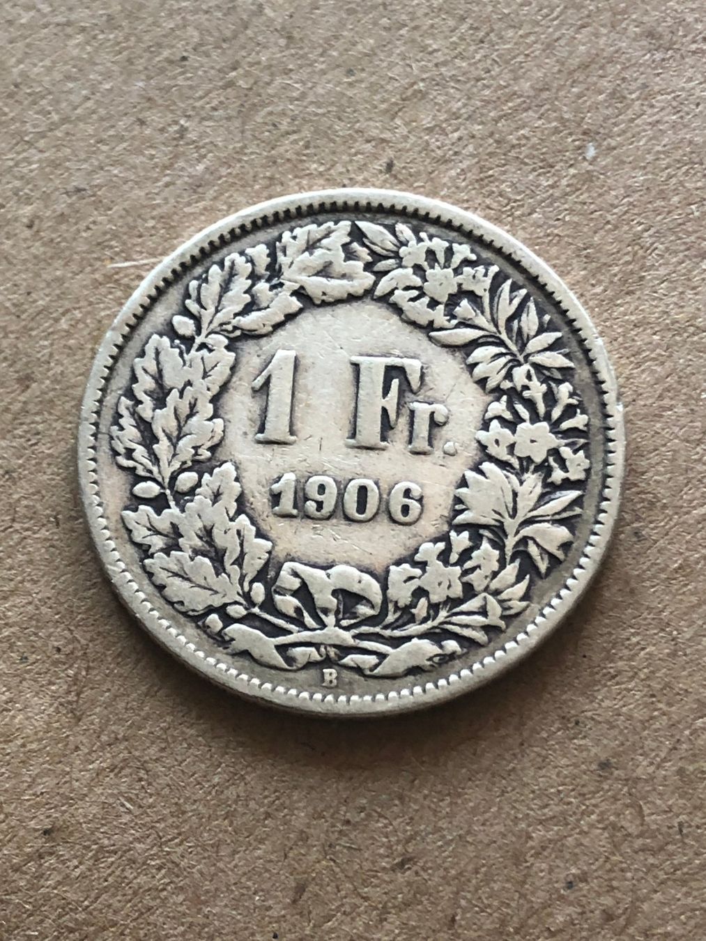 Alle Münzen: 1 Fr. 1906 – Gebraucht aus Schötz von Odpa