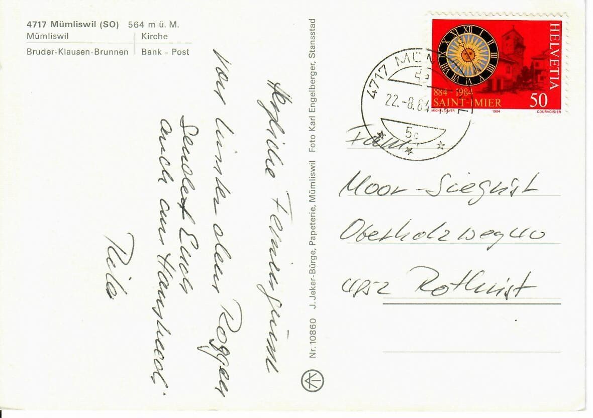 Cartoline postali: Mümliswil – Usato da Hochdorf venduto da Ziegel-16 1