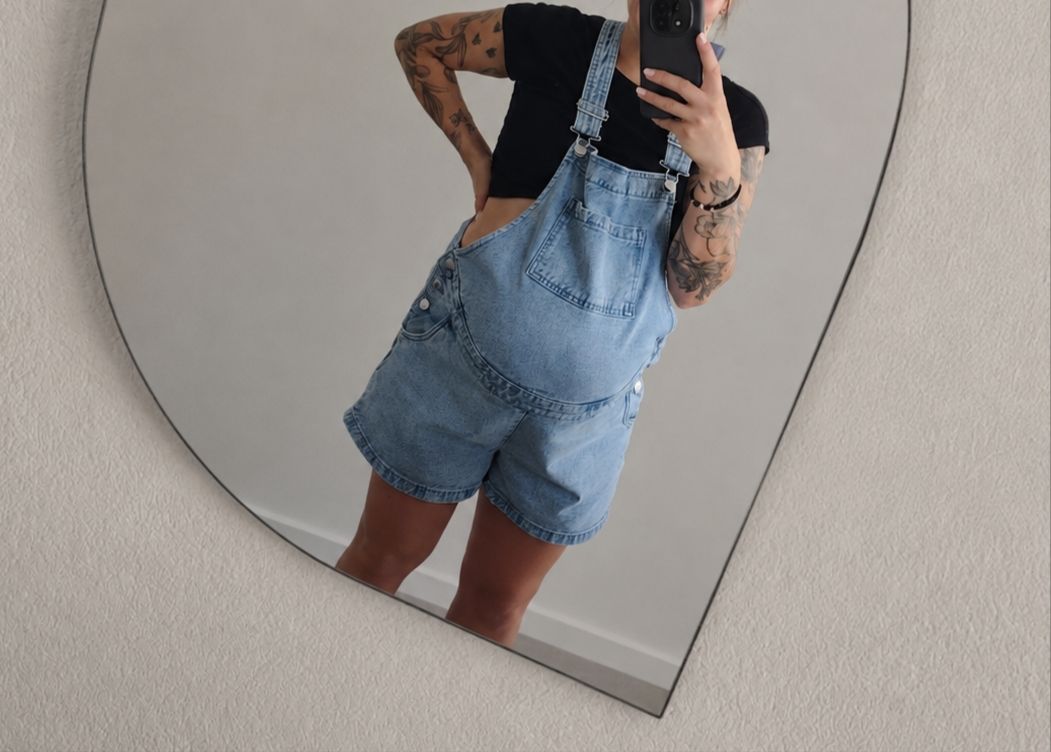 H&M Jeans: Salopette short H&M grossesse  – Nuovo (secondo la descrizione) da Martigny venduto da Seuph-g23