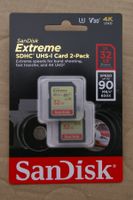 SanDisk Extreme SDHC UHS-l Card 32 GB  2-Pack