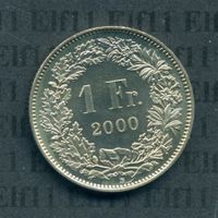 CHF___1.00 2000 stgl * nigelnagelneu! 1 Franken