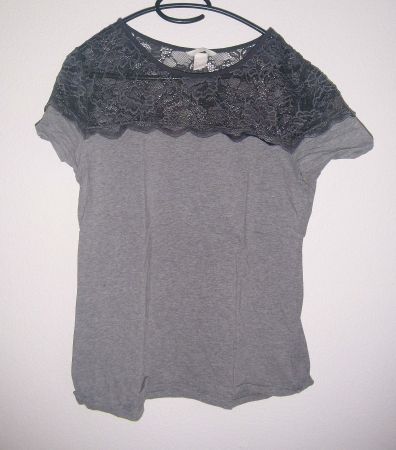 Stretch-Shirts m. Spitzen, Gr. Kl. L, 2 Stück * H&M *