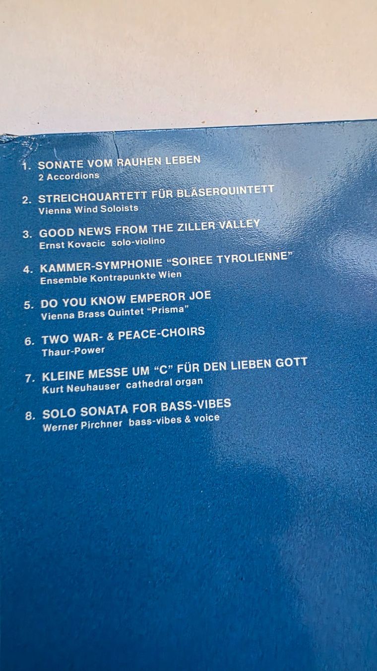 Vinyles: DOPPEL - LP   EU   Werner Pirchner – D'occasion à dornach par hundeliebe01 3