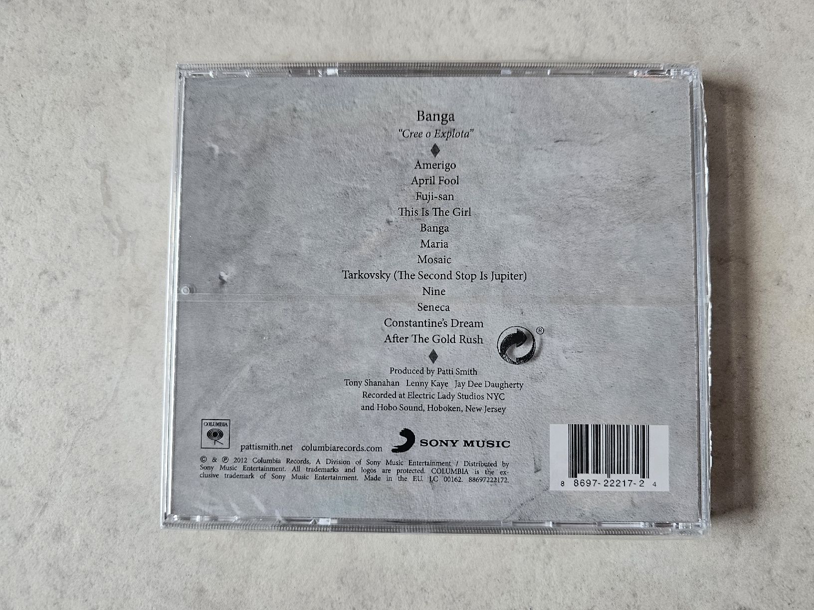 CD: Patti Smith  -  Banga  /  Fabrikneu – Nuovo e nell'imballaggio originale da Schneisingen venduto da backstore24 1