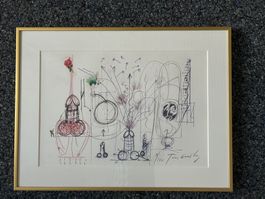 Jean Tinguely 1970 La Vittoria,vom Künstler collagiert, sign
