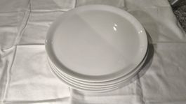 Weisses Geschirr Set, 5 Teller, Top Zustand!