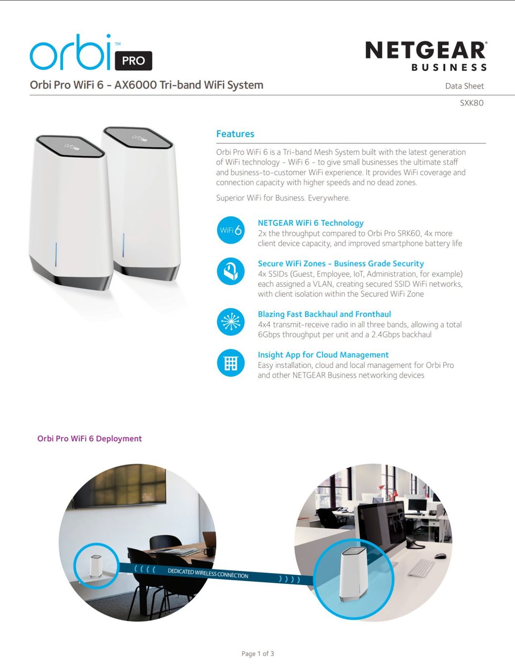 Netgear Modems & Router: Netgear Orbi Pro AX6000 – Gebraucht aus Rheinfelden von Maxim14 6