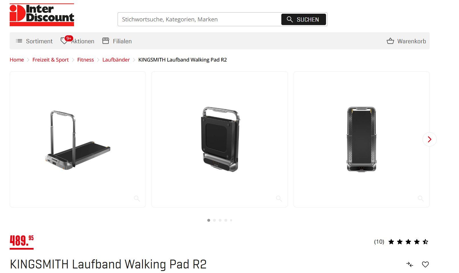 Kingsmith Hometrainer: kingsmith walkingpad r2 – Gebraucht aus Oberrohrdorf von  2