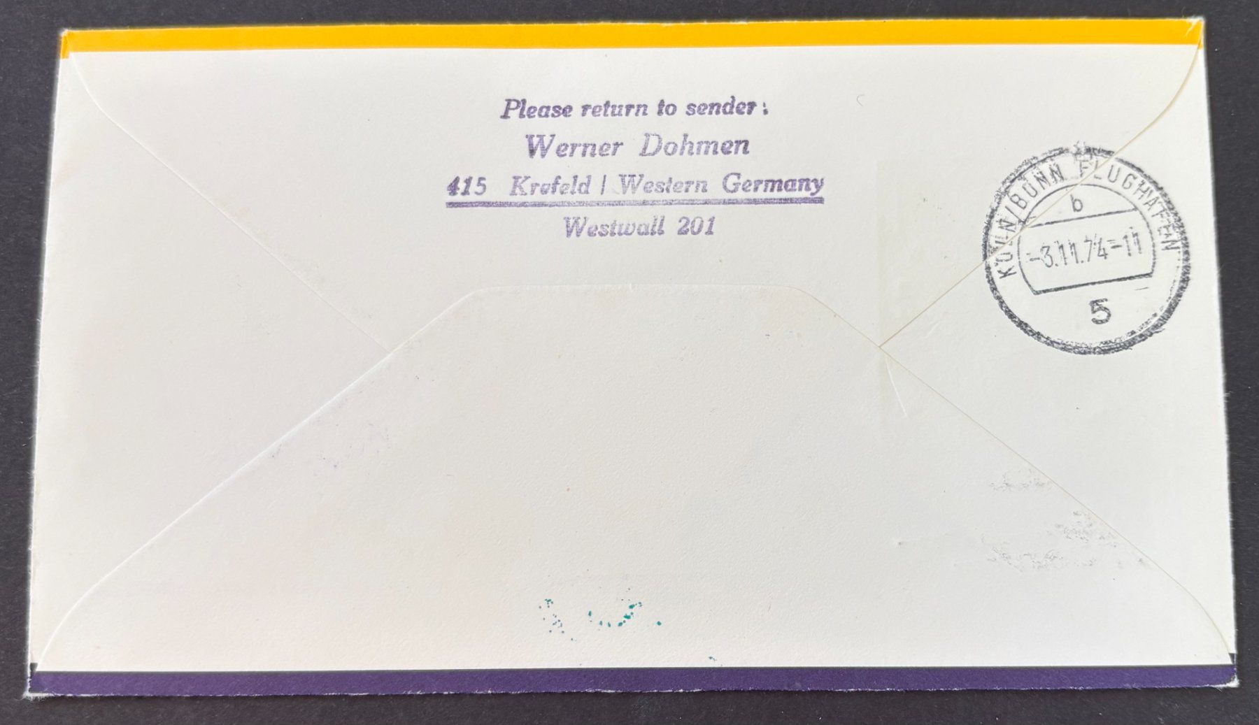 Alle Briefmarken: LUFTHANSA ERSTFLUG LH-493 BOEING 707 – Gebraucht aus Ostermundigen von wini63 1