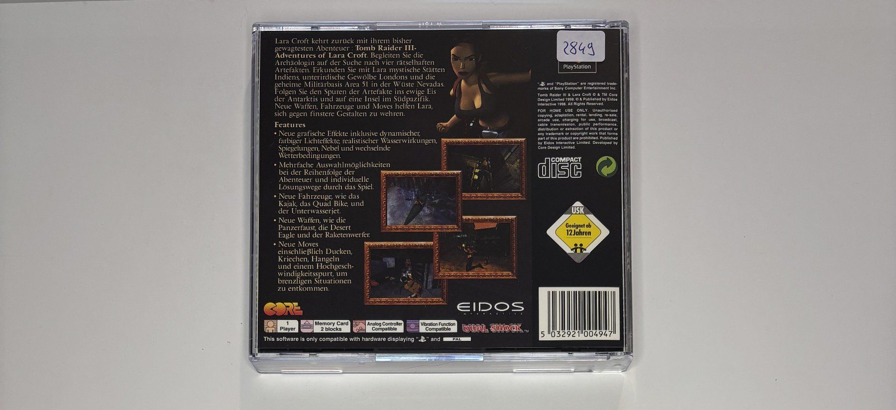 Giochi: PS1 - Tomb Raider 3 – Usato da Allschwil venduto da Bullach 2