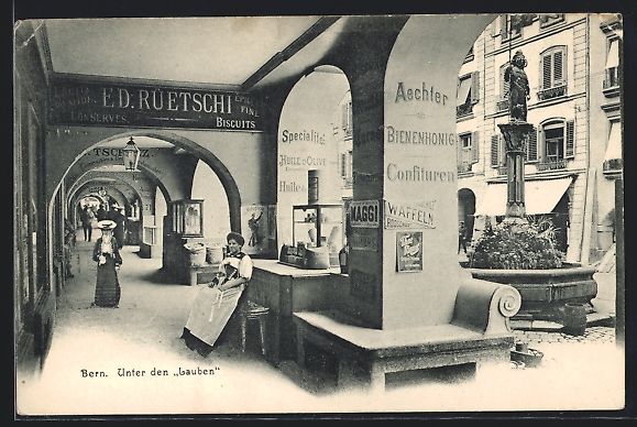 Cartoline postali: AK Bern, Unter den Lauben – Usato da Berlin venduto da bartko-reher