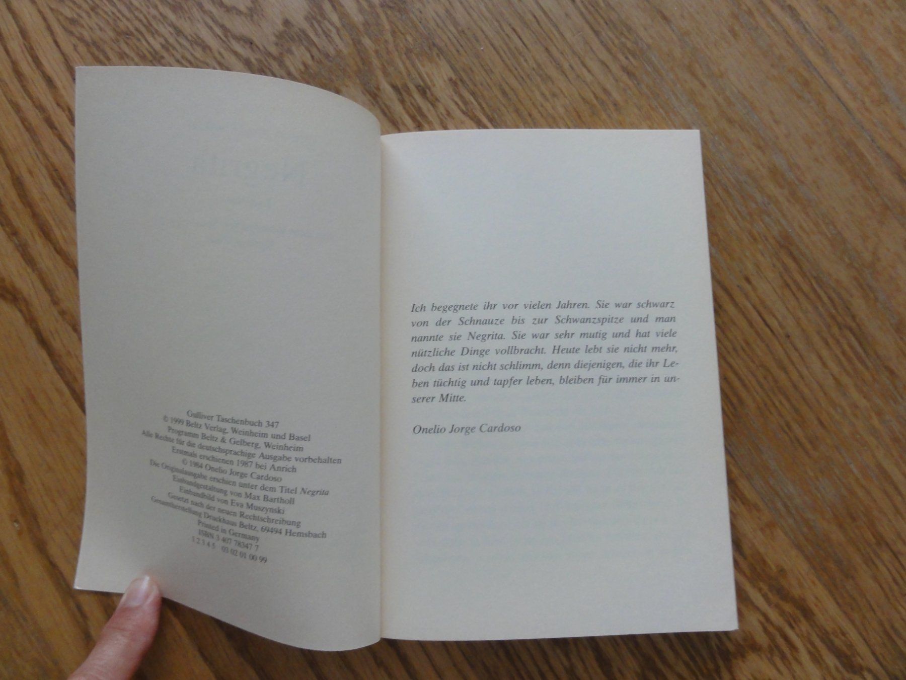 Libri: Negrita, Onelio Jorge Cardoso – Nuovo e nell'imballaggio originale da Riedholz venduto da Taweva 2