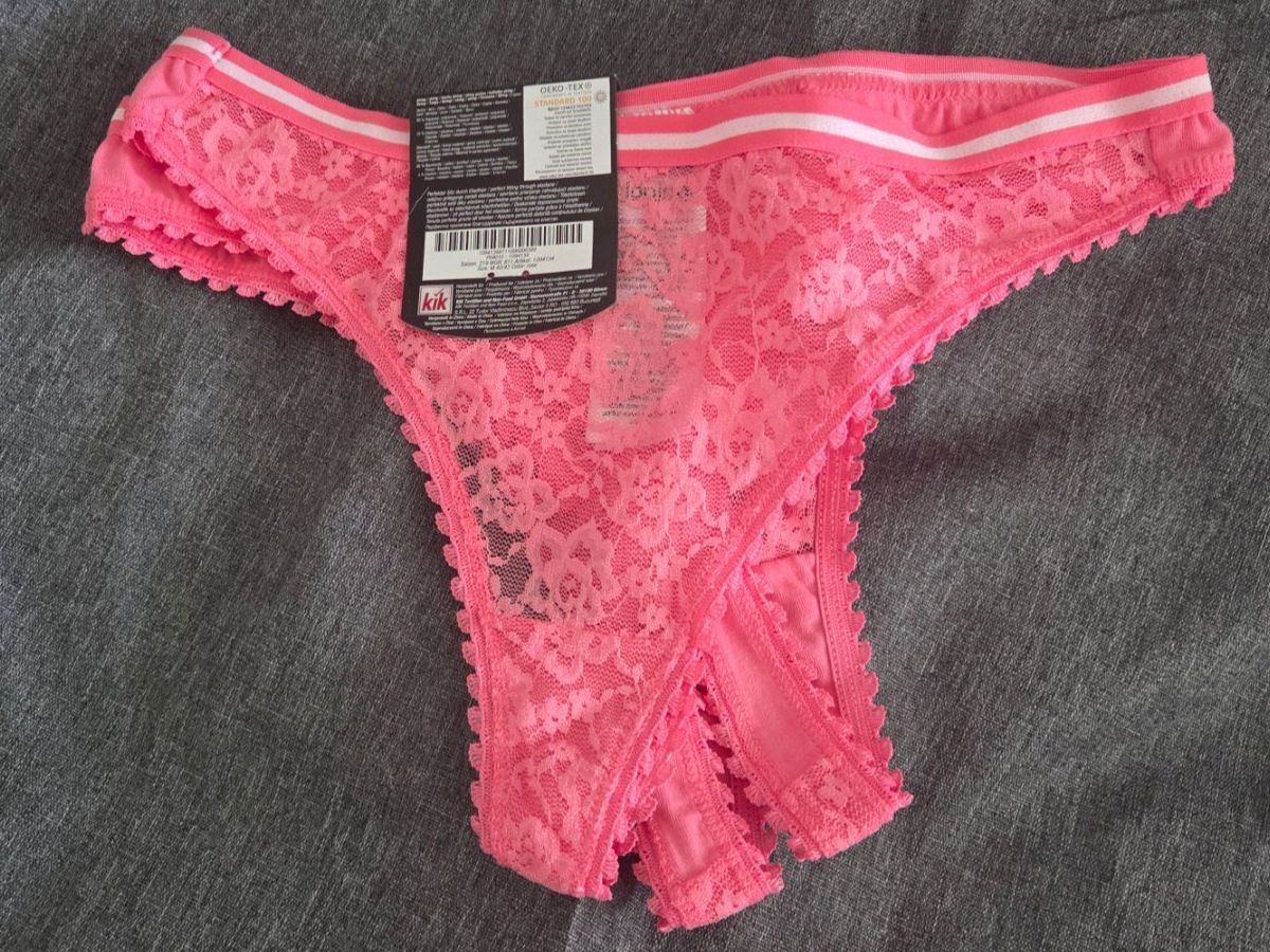 Sonstige Unterwäsche: Janina Spitzen-Strings 3er-Pack Pink Gr. 34/36 NEU, unget... – Neu und originalverpackt aus Abtwil AG von MaVo.0710 1
