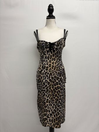 enges Leo Kleid, Grösse XS Tràgerkleid Satin Vintage y2k