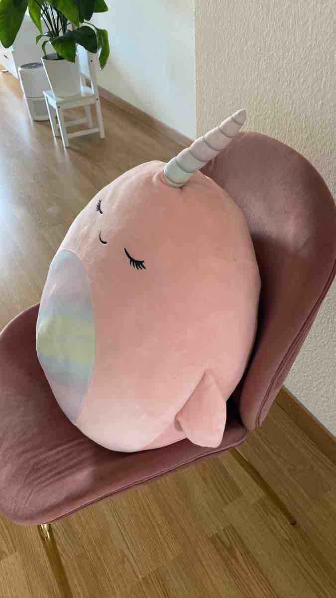 Squishmallows Giocattoli: Squishmallows Narwal rosa neuwertig – Usato da Hünenberg venduto da Sumueller 2