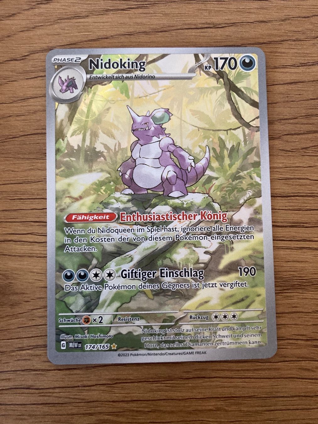 Pokémon Sammelbilder & Trading cards: Pokemon 151, Nidoking, Full Art, Deutsch – Neu (gemäss Beschreibung) aus Zürich von