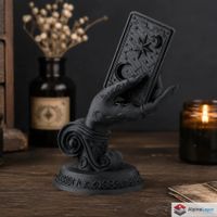 Witch's Hand Holding Tarot Card Sculpture - 3D Printed