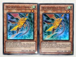 2x Dracheneinheit Framea, HA04-DE014, Yu-Gi-Oh! Karte, Top!