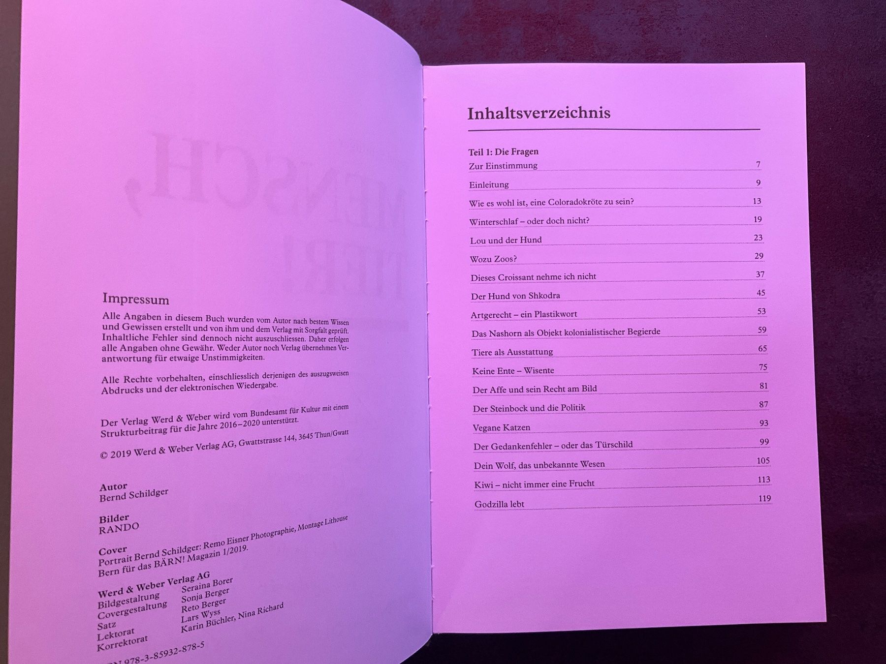 Libri: "Mensch, Tier!" de Bernd Schildger - – Usato da Avenches venduto da Lactobacille 3