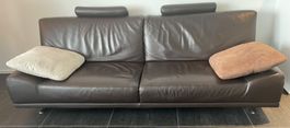 Arketipo Firenze Design-Ledersofa (2.5-Sitzer) inkl.2 Kissen