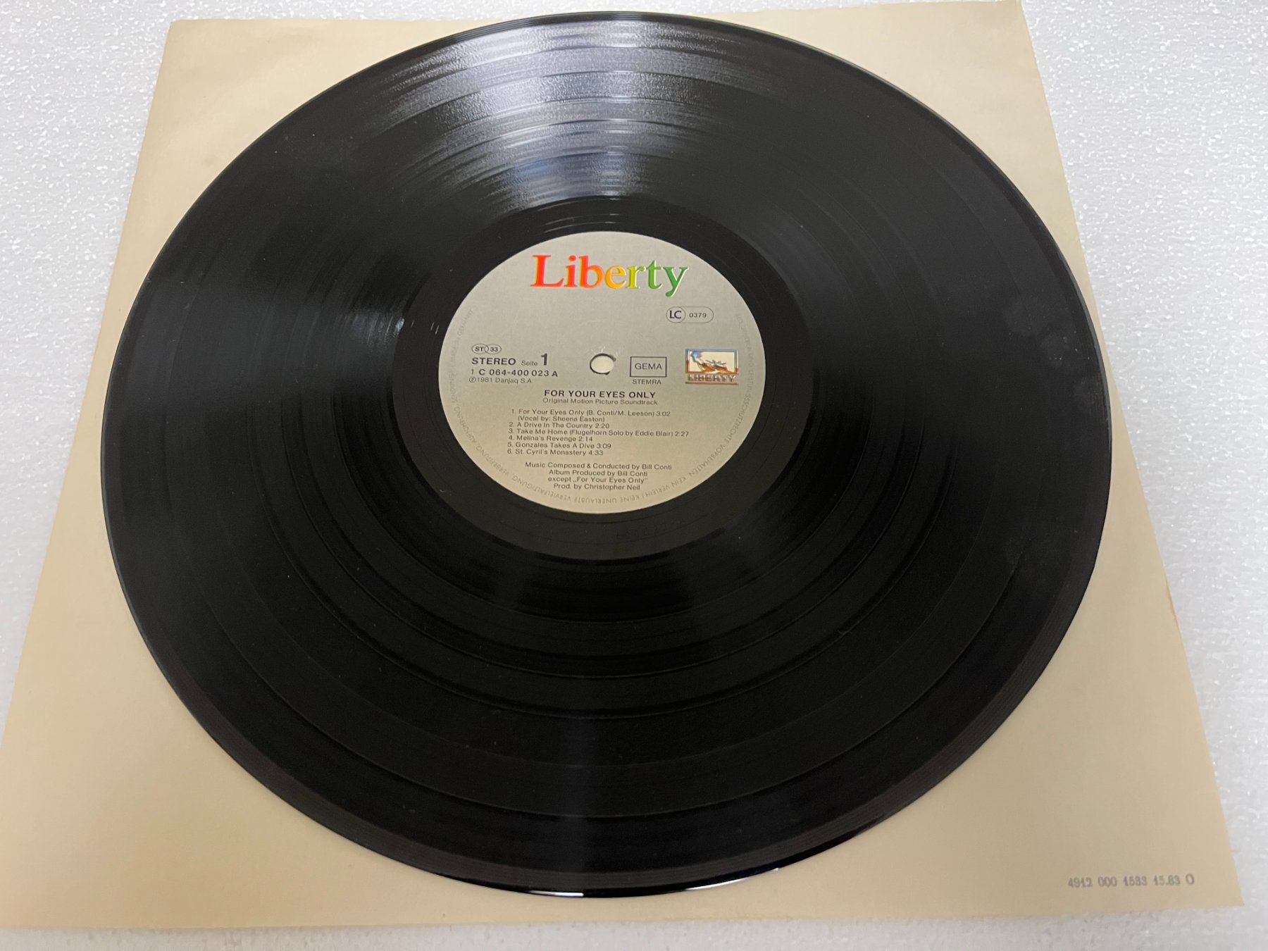 Dischi in vinile: LP James Bond for your Eyes only LP – Usato da Mumpf venduto da dadaboygugu 2
