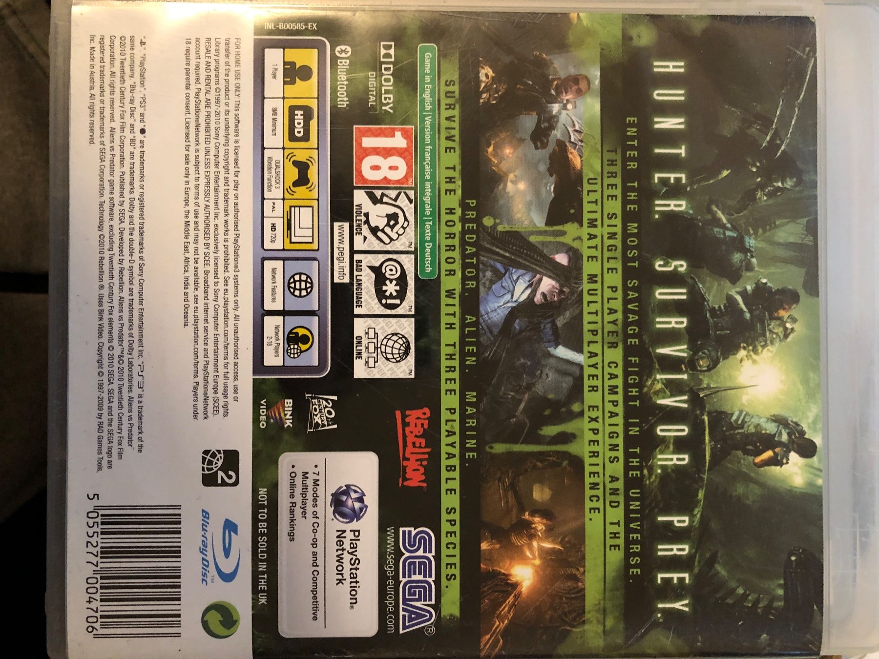 Sony Spiele: Aliens vs Predator - PS3 – Gebraucht aus St.gallen von  1